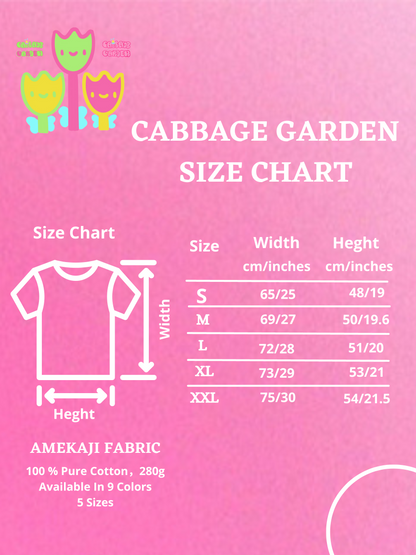 Cabbage Garden Family Cuties Party WhiteTee