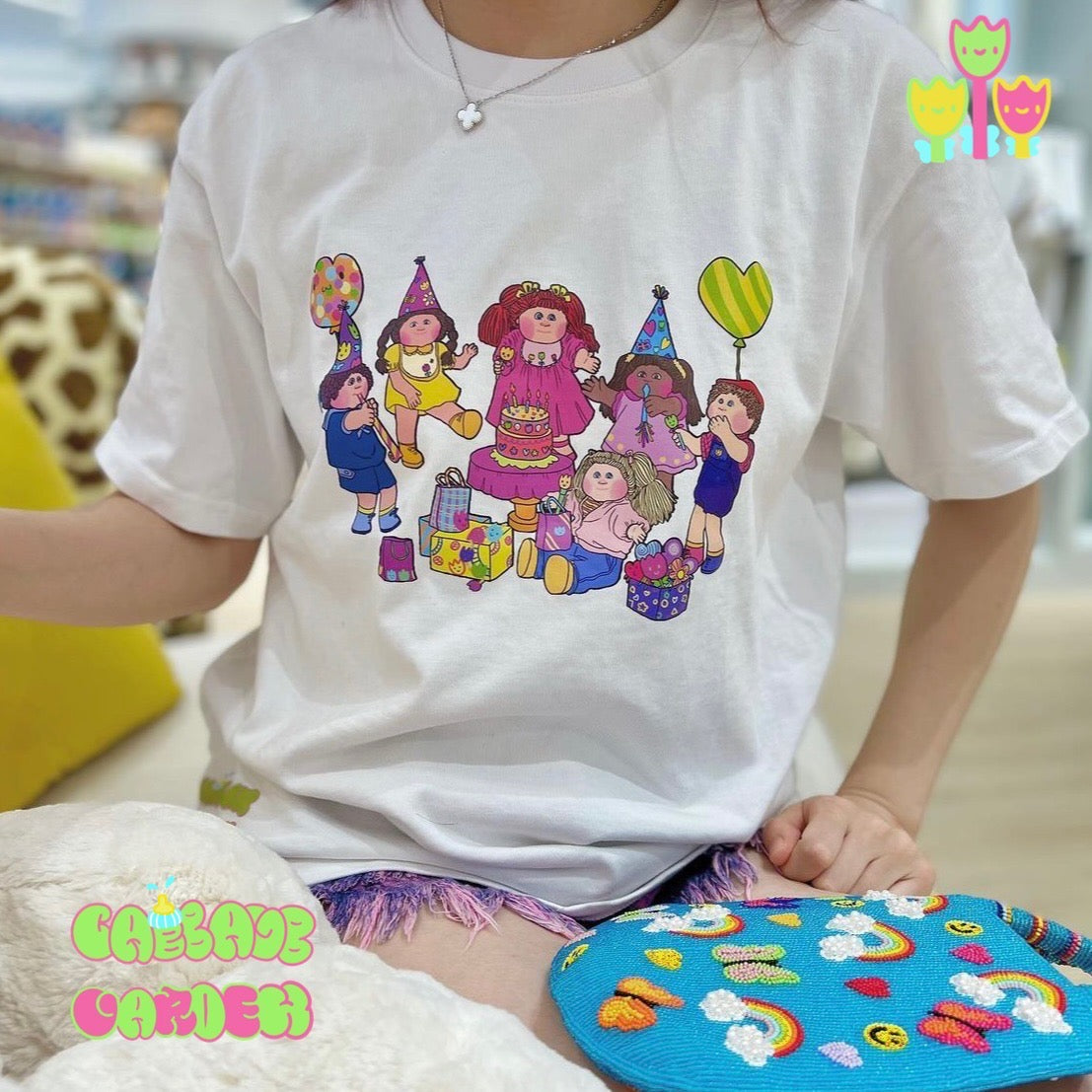 Cabbage Garden Family Cuties Party WhiteTee